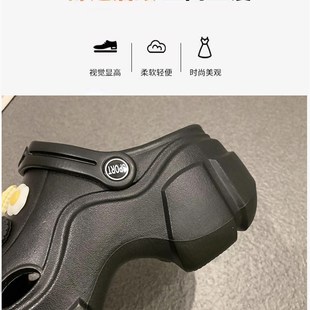 沙滩拖 2023夏季 新款 可爱卡通洞洞鞋 女居家外穿厚底包头凉拖鞋