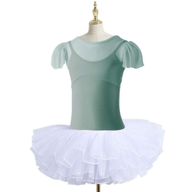 小众高货舞蹈服儿童女童芭蕾舞裙夏体操服中国舞形体服吊带练功连