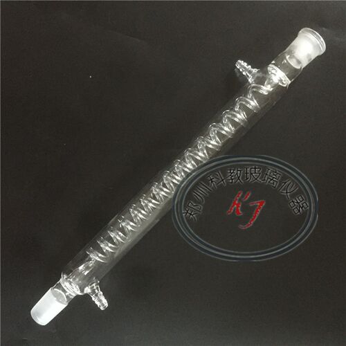 标准磨口蛇形冷凝管 冷却管 300mm 24*2或 19*2 可定做任意规格