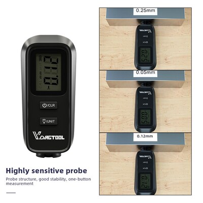 VDIAGTOOL VC100 Car Thickness Gauge Meter Digital Paint Film