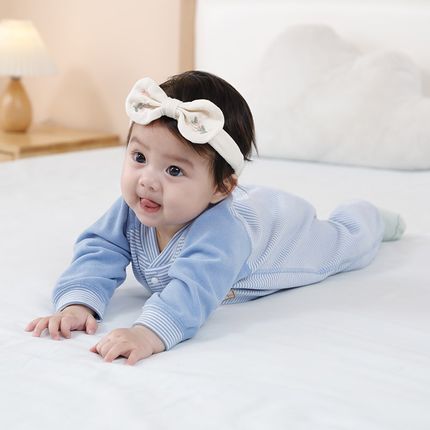 德绒婴儿连体衣保暖衣加绒秋冬装打底内衣新生儿宝宝哈衣睡衣无骨