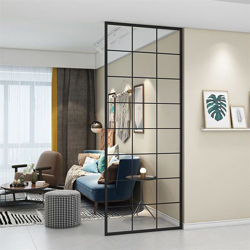 屏风隔断客厅遮挡家用免打孔卧室窗帘分割墙办公室镂空玄关隔断墙