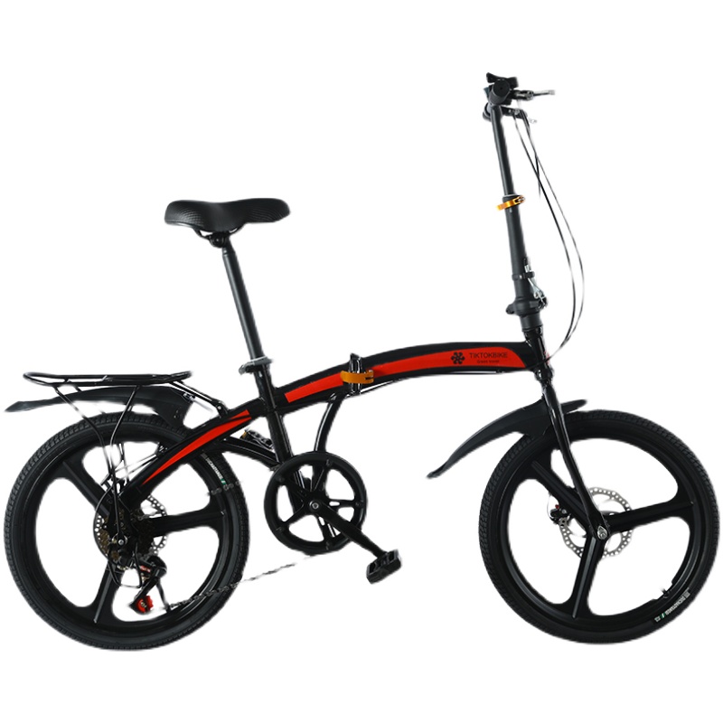 折叠式变速20寸碟刹成人学生自行车男女式轻便携儿童大人上班单车