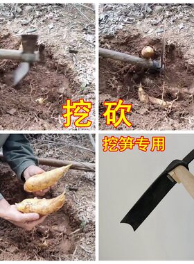 挖冬笋锄头锄斧竹笋洋镐挖地农用小工具探测仪两用挖笋铲专用神器