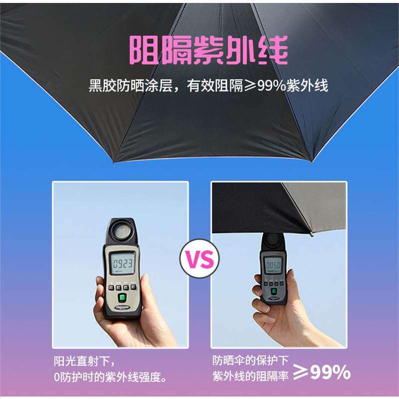 速发可以充电伞大阳伞女带电风扇的伞带风扇的太阳伞充电雨伞晴雨