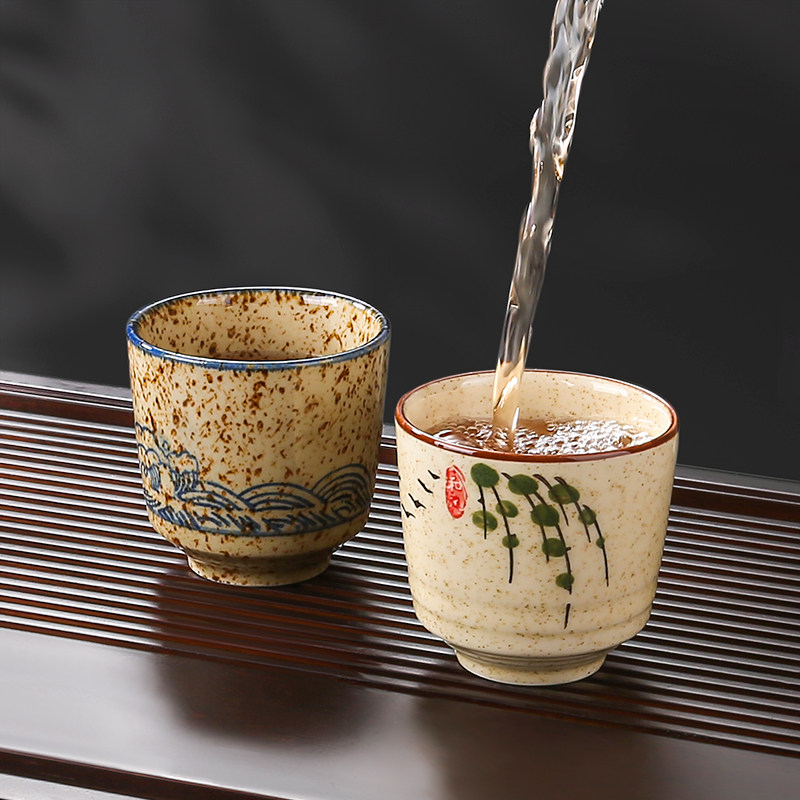 陶瓷茶杯茶碗喝茶小杯子围炉煮单杯日式功夫茶具套装主人杯子,餐饮具,茶杯,淘宝优惠券,粉丝福利购,淘宝优惠卷