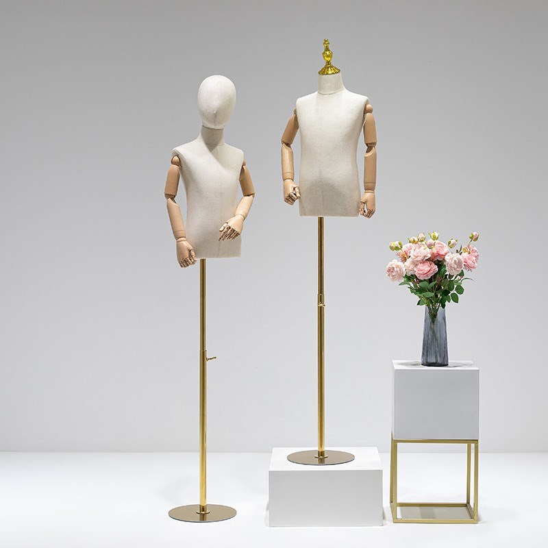 儿童模特架童装店l模特道具半身人台全身人偶男女小孩童模展示架