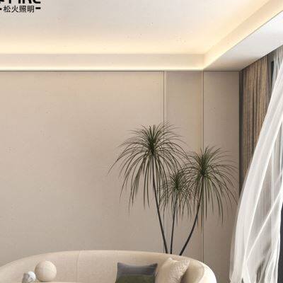 新品铝槽单边线形灯天花回型吊顶明装线条灯带客厅卧室背景墙氛围