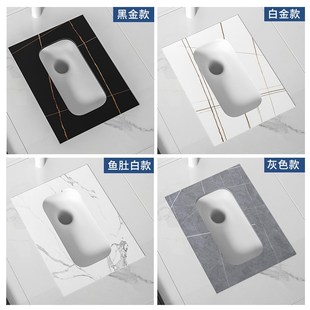 岩板防滑蹲便器冲水箱套装 家用新款 卫生间防臭大冲力蹲坑