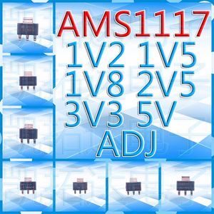 新品全新 AMS1117-1.2/1.5/1.8/2.5/3.3/5.0/ADJ SOT-223电源降压