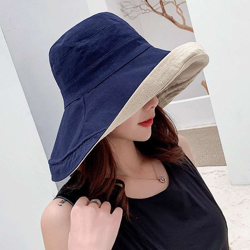 推荐Double sided fisherman hat female summer sun visor hat l