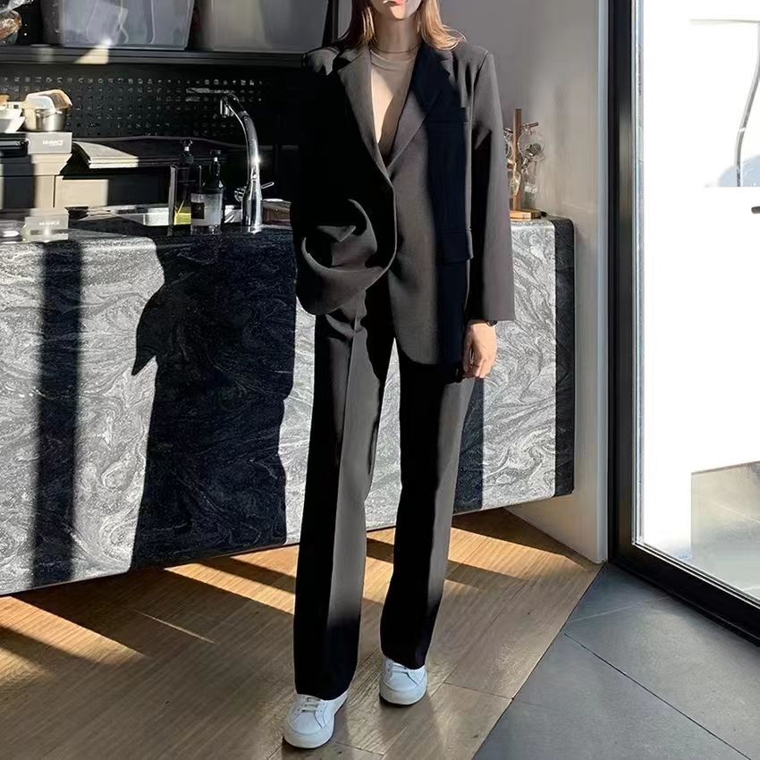 正装西装套装免烫宽松大学生男女答辩西服教资工装面试职业演讲