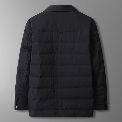 300斤大码羽绒服男胖子宽松翻领休闲G羽绒衣加肥加大商务夹克外套