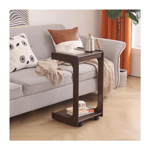 可移动边几实木茶几沙发推车小户型客厅家用茶桌小桌子床头桌边桌