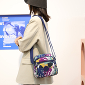 帆布包女斜挎2020年新款 女士包包简约时尚 大气单肩防水斜挂包中年