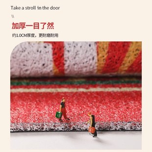 酒店商铺丝圈迎宾脚垫公司门口防滑地毯欢迎光临门垫商用进门地垫