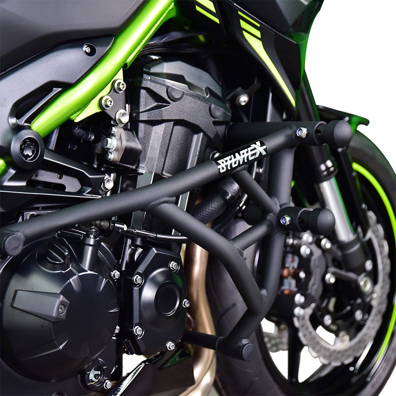 STUNTCX适用川崎Z900SE护杠竞技杠弹簧缓冲防摔杠护架防摔球