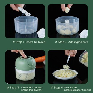 Mini Electric Garlic Chopper USB Meat Grinder Garlic Masher