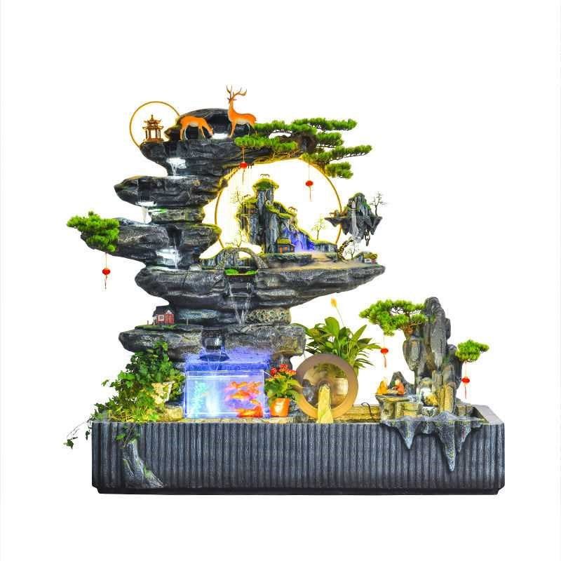 假山流水喷泉庭院花园户外鱼池装饰造景阳台院子角落景观布置摆件,家居饰品,流水摆件,淘宝优惠券,粉丝福利购,淘宝优惠卷