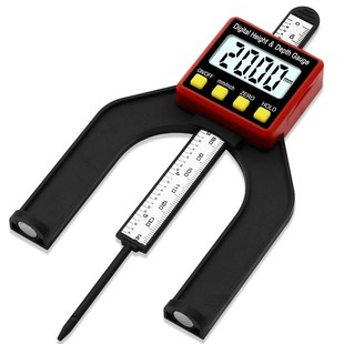 Digital Depth Gauge LCD Height Gauges Calipers With Magnetic