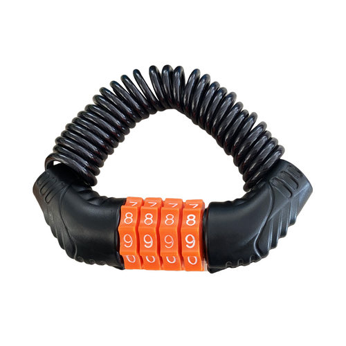 山地自行车头盔锁儿童单车迷你便携式锁摩托电动车密码链条钢丝锁