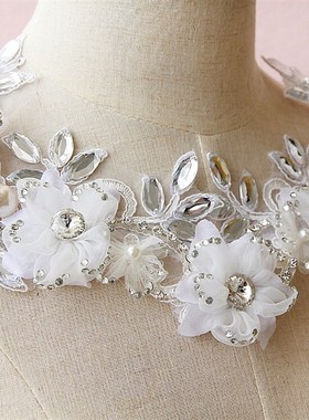 时尚新娘项链肩链韩式肩饰水钻饰品结婚项链影楼婚纱披肩礼服配饰