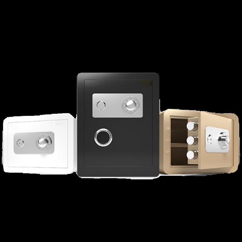 帆赢迷你钢板保险柜家用小型保管箱机械锁芯密码锁家用办公室防盗