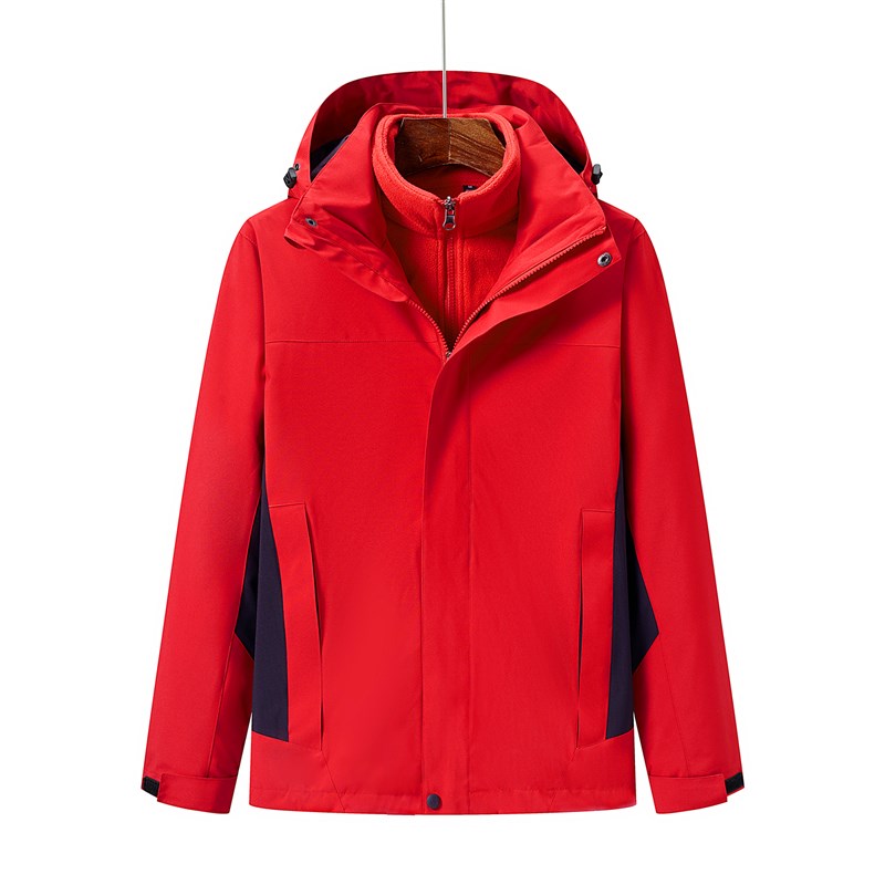 冲锋衣定制工作服加厚可拆卸男B女工装棉服冬装外套印字LOGO