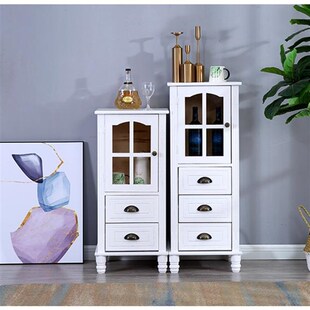 实木夹缝柜收纳柜子储物柜抽屉式酒柜多功能置物架窄卫生间缝隙柜