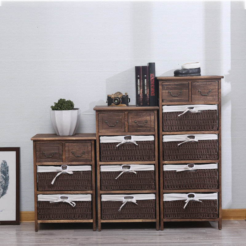 实木简易床头柜40cm白色床边柜小型收纳柜子储物柜经济型藤编窄柜,住宅家具,床头柜,淘宝优惠券,粉丝福利购,淘宝优惠卷