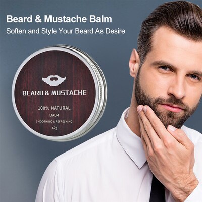 4pcs set Barbe Beard Growth Kit  Essence Oil Enhancer Nouri
