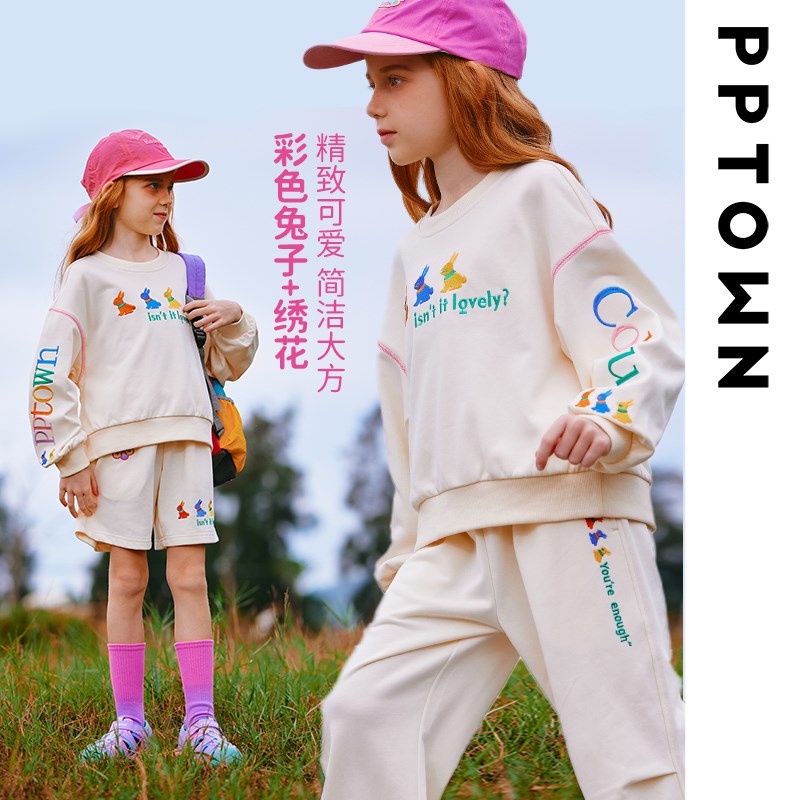 女童卫衣春装2024新q款儿童上衣刺绣春季大童套头衫春款童装衣服图片