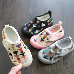 2021年新款 幼儿园室内鞋 女童地板鞋 宝宝拖鞋 儿童家居鞋 男童帆布鞋