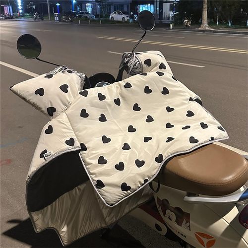 雅迪电动车挡风被冬季加绒加厚爱玛电瓶车通用防寒防风罩2024新款