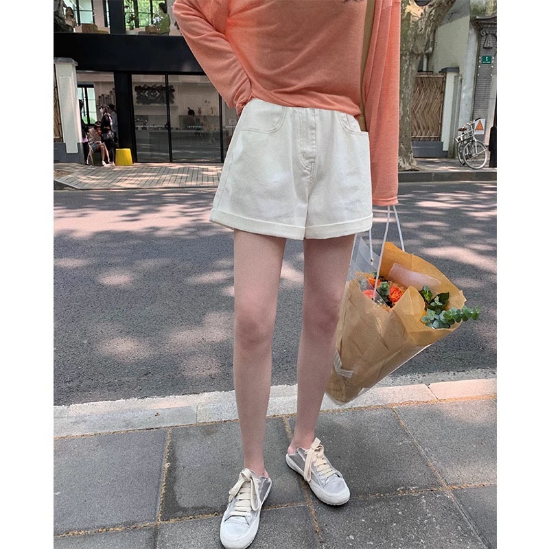 孕妇短裤外穿夏天2023新款小个子打底裤夏款孕早期W牛仔裤夏季薄