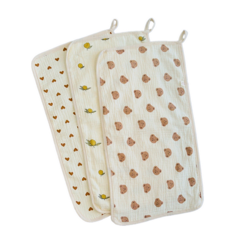 新生婴儿平枕宝h宝四层纯棉纱布云片枕巾毛巾柔软吸水防吐奶口水