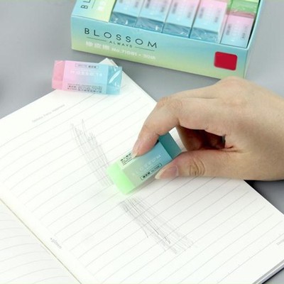 速发P82F Soft Durable Flexible Cube Cute Colored Pencil Rubb