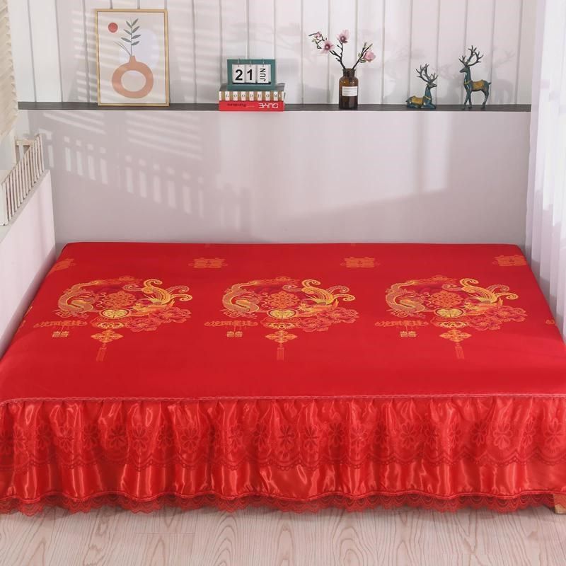 春秋冬季磨毛农村大炕裙加长加宽蕾丝花边榻榻米床裙一面裙单层布,床上用品,床裙,淘宝优惠券,粉丝福利购,淘宝优惠卷