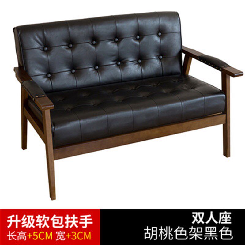 奶茶店桌椅组合甜品咖啡厅餐椅办公室餐厅洽谈休闲双人卡座皮沙发