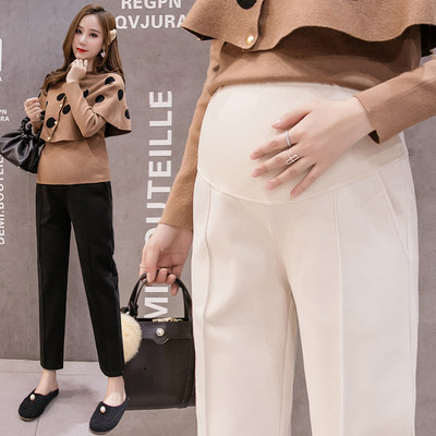 推荐Maternity Pants Elastic Waist Belly Clothes Women Pregna