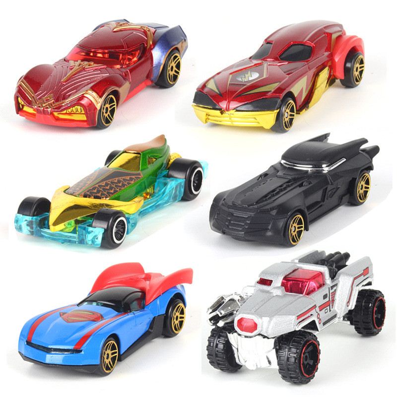 网红Alloy Avengers Car Batmobile Captain America Hulk Ironm