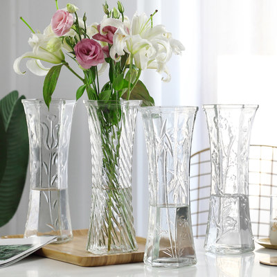 速发Home decoration ornaments, transparent glass vases
