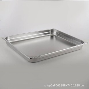 不锈钢盆长方形商用带盖大号家用厨房铁盆子特大加高深加深晾晒盘