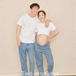 2021新款影楼主题服装孕妇拍照情侣装摄影韩版小清新.影楼孕妇装