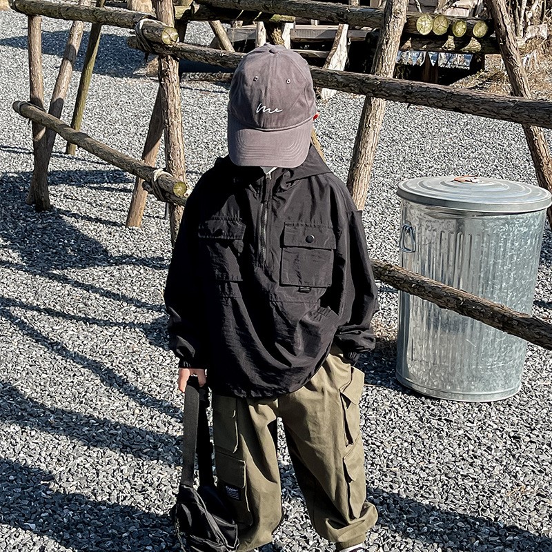 男童春季新款韩版机能儿童冲锋衣外套洋F派宝宝休闲夹;.&&r;.&;