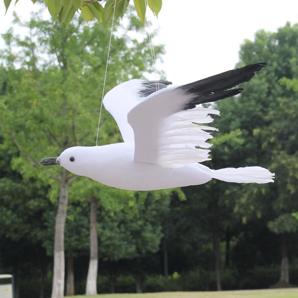 极速商场店面吊饰装饰仿真海鸥展翅白色大号海鸥会场装饰摄影道具