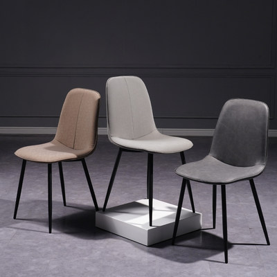 极速Nordic restaurant Dining chair backrest makeup soft stoo