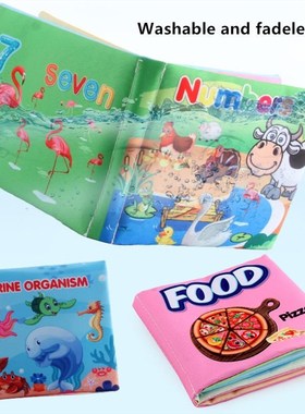 1pc Cloth Books Soft Baby Books Rustle Sound Baby Quiet Book