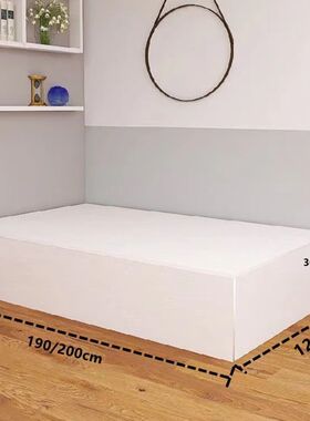 侧翻储物床一米二单人床90cm宽榻榻米收纳床箱体无床头1.2米床1米