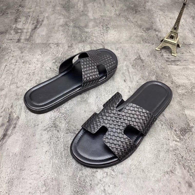 男士时尚个性凉鞋2023夏季新款编织潮流休闲鞋青年外穿沙滩鞋拖鞋,流行男鞋,一字拖,淘宝优惠券,粉丝福利购,淘宝优惠卷